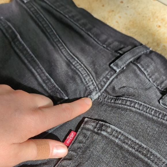 Levi's | 512 Black Denim Straight Cut Stretchy Jeans Size 32 - Picture 8 of 11